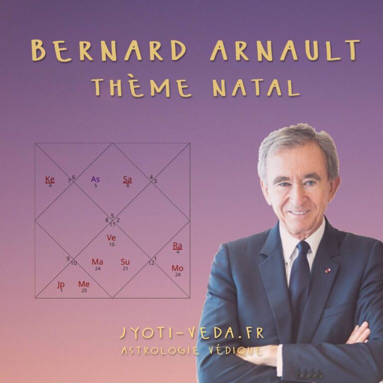 Thème astral Bernard Arnault Jyotish Ayurveda